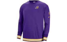 Nike Nba Los Angeles Lakers Courtside Fleece Loose Fit Sweatshirt DN4707-504 L