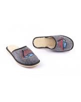 Women's winter slippers with a sleeping cat graphic 35
