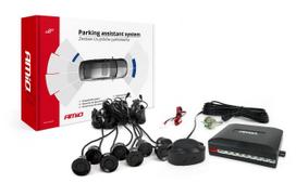 Buzzer reverse parking sensor kit, 8 sensors, black, AMIO-01575