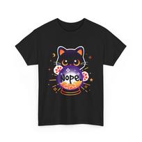 Nope Cat Crystal Ball Cat Funny Black Cat Shirt Women & Men Nope Cat Shirt XXXXL