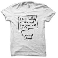 New Funny Cat  I Have No Idea What I'm Doing  Joke T-Shirt M5654 L