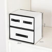 Fabric Underwear Storage Box With Compartments For Bedroom And Wardrobe