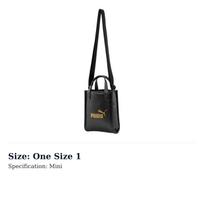 PUMA Polyurethane Crossbody Bag Mini Unisex Black 079482-01 One Size 1