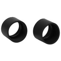 2Pcs 36mm Diameter Rubber Eyepiece Cover Accessory Guards for Stereo Microscope (Oblique Angle) Silica gel black
