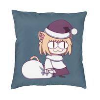 Neco Arc Anime Animacija TV Pagalvė Namų Dekoras Kawaii Lauko Pagalvėlės Kvadratinė Dvipusė Spauda 40x40cm Pagalvės Užvalkalas 30x30cm 12x12in