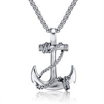 OPK Boat Anchor Pendant Titanium Steel Men's Necklace