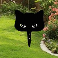 Cat Stake Garden Decor ,Outdoor Decoration, Yard Art Ornament, Lawn Decorative for Porch Style A