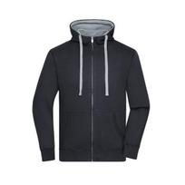 James and Nicholson Mens Lifestyle Full Zip Hoodie XL