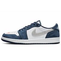 Eric Koston x Air Jordan 1 Low SB Midnight Navy Men Sneakers Blue White-Ember-Glow-Metallic-Silver CJ7891-400 41