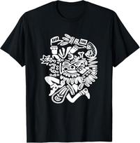 New Limited Quetzalcoatl, Aztec God Deity Feathered Serpent T-Shirt Tops TeeA M