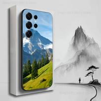 Mountains Travel Nature Phone Case For Samsung S25,S24,S23,S22,S21,S20,S10,Ultra,Plus,Lite,FE,Soft Silicone Black Cover Samsung S21 s305G