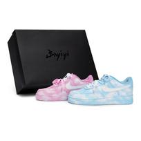 Nike Air Force 1 Skateboard Shoes Unisex Low Top White/Blue/Pink CW2288-111(Team80-S-BOX) 38.5