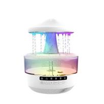 Mushroom-Shaped Rain Cloud Humidifier & Aroma Diffuser with Seven-Color Sleep Light EU Plug