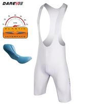 2024 Darevie Cycling Bib Shorts with Double Arrow Pad, Slim High-Stretch Material, One-Piece Leg Opening Large balta