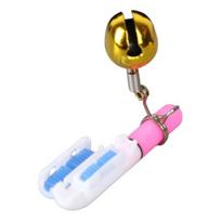 Fishing Glow Stick with Bell Size LED Waterproof Battery-operated Compact Super Bright Luminous Fishing Pole rožinė