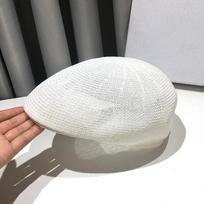 Retro Style Solid Color Straw Hat Sun Visor Adjustable Panama Hat Mesh Breathable Sun Protection Beret Hats Tide Summer