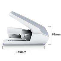 Deli Low-Force Stapler/Binders/Stapler, One-Touch Pressing, Compatible with #12 Staples, White 0477 (Staples Not Included)