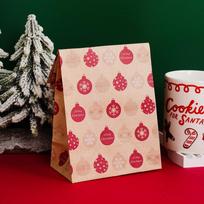10 vnt. Kraft popieriaus Kalėdinių sausainių ir saldainių maišelis Sausainių ir užkandžių pakuotės maišelis Kalėdinės vakarėlio dekoracijos Navidad Naujieji metai 2025 10pcs