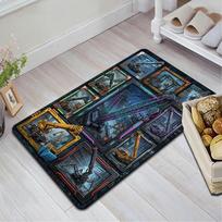 Industrial Crane Compilation Pattern Rug Floor Mat for Living Room or Bedroom Soft and Comfortable Carpet a Gift for Birthday and Holiday. 40x60cm( 15x23in )