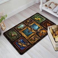 Insect Art Gallery Pattern Rug Floor Mat for Living Room or Bedroom Soft and Comfortable Carpet a Gift for Birthday and Holiday. 40x60cm( 15x23in )