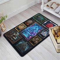 Symbol Variations Pattern Rug Floor Mat for Living Room or Bedroom Soft and Comfortable Carpet a Gift for Birthday and Holiday. 40x60cm( 15x23in )