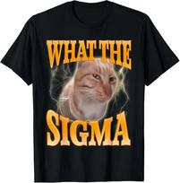 Funny Side Eye Cat What The Sigma Mr Fresh Sarcastic Meme T-Shirt XL