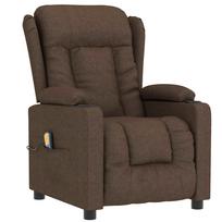 Massage Chair Brown Fabric