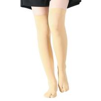 Traditional Japanese Styles Thigh High Socks Split Toe Design Flip Flop Stockings Two Toe Over the Knee Socks for Women