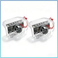 2Pcs Auto LED Door Welcome Projector Lights Wireless Ghost Shadow Step Light For Honda Fit Mugen Insight Type S R VTEC Modulo Vezel RR Si 2Pcs