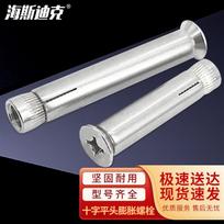 304 Stainless Steel Flat Head Expansion Anchor M10x100mm (10 Pcs)