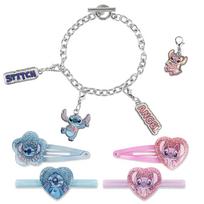 STITCH - Set of bracelet with charms + hair accessories