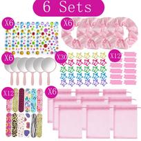 6/10/12Sets Spa Party Robes for Girls Kimono Girls Robe Gowns Kids Birthday Party Supplies Favors Sleepover Slumber Pajamas Part Size 4