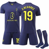Soccer Uniform Set, Short Sleeve Football Jersey and Shorts Sportswear Kit for Training, Matches and Team Activities 20（Rec. Height 110-120cm）