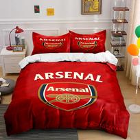 Arsenal Logo Red Bedding Set Bedding set (1 duvet cover, 2 pillowcases, duvet not included) 135x200cm