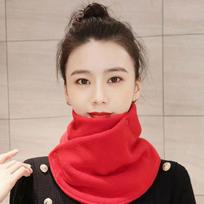 Double-Sided Fleece Neck Gaiter for Men & Women, Cycling, Fleece-Lined, Thickened, Cold Protection, with Double Button Closure. 60-80 cm