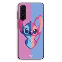 Coque Pour Samsung Galaxy A56 Stitch et Angel bleu et rose Maniacase