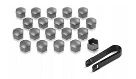 Wheel Bolt Cap Cover Set Gray Skoda OE