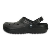 Crocs Classic Clog Unisex EVA 2cm Clogs Black With Non-detachable Plush Insole 203591-060 34-35