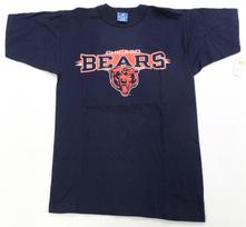 VTG CHAMPION Chicago Bears Football Single Stitch T Shirt 90s NWT Blue SZ M M