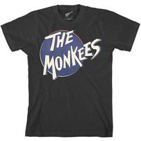 The Monkees Retro Dot Logo Black T-shirt XXXXL