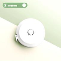 2 metrų minkštas matavimo juosta, kūno matavimo juosta, siuvimo lanksti siuvėjo liniuotė, centimetrai, coliai, nešiojama įtraukiama, savaime užsifiksuojanti matavimo juosta