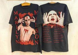 Marilyn Manson Antichrist Superstar Vintage Sz.L Single Stitch T-Shirt REPRINT Unisex T-Shirt XXXL