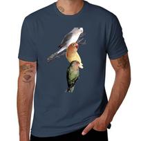 Gorgeous Lovely Lovebirds Tshirt Large Size Breathable Tee S