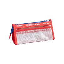Multiple Layers Zipper Pencil Box Clear Makeup Brush Bag Transparent Pencil Case  Study Supplies