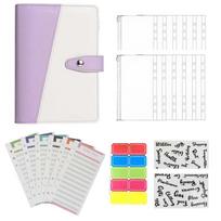 Labels Imitation Leather A6 Budget Binder Envelope Wallet Cash Storage Books Cash Envelopes