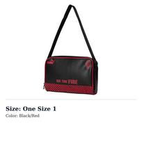 PUMA Fabric Shoulder Bag Regular Unisex Black/Red 07827005 One Size 1