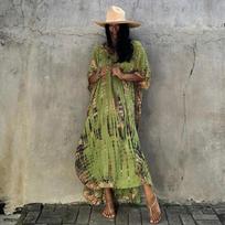 Moteriški bikiniai, pridengti maudymosi kostiumėliai paplūdimyje Maxi Wrap sijonas Sarong kimono Kaftan Dressn