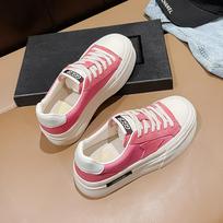 Thick-soled Star Skate Shoes Women's  Spring and Autumn New Casual All-match Bread Shoes 35