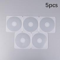 1/2/5Pcs Transparent Plastic Single Piece Cd Case Thickened Dvd Disc Box 5PCS