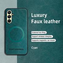 For Samsung Galaxy A26 A25 A24 A23 A22  PU Leather Magnetic Ring Soft Edge Anti-Drop Anti-Fingerprint Phone Case For Galaxy A26